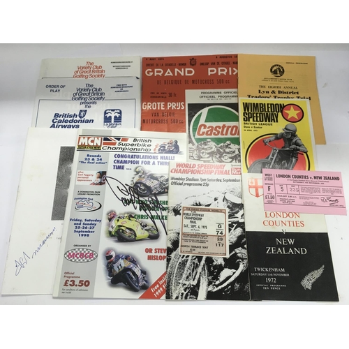 1710 - A collection of circa 1960s and later Arsenal football programmes including match tickets, a Freddie... 