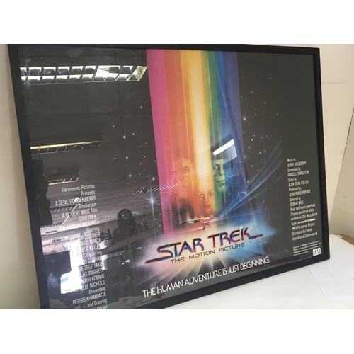 1729 - A Genuine First Film Cinema Quad poster from 1979 Star Treck framed. NO RESERVE