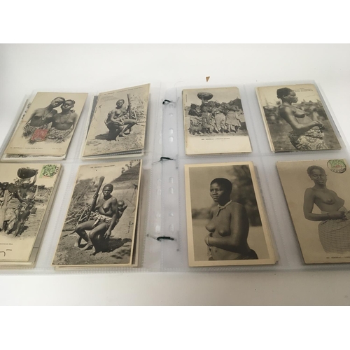 1735 - A collection of Edwardian and later postcards studies of African tribal women.