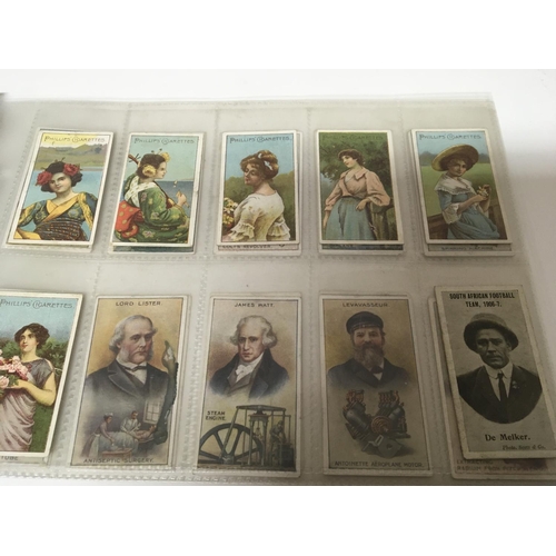 1736 - A good collection of Vintage cigarette cards well presented in sleeves including a rare Taddy Card S... 