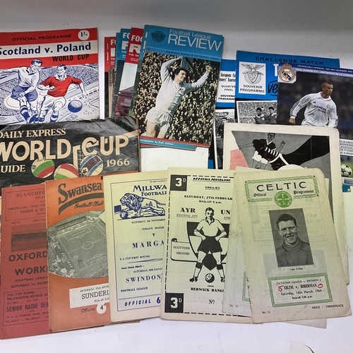 1798 - A collection of various football programmes and ephemera.