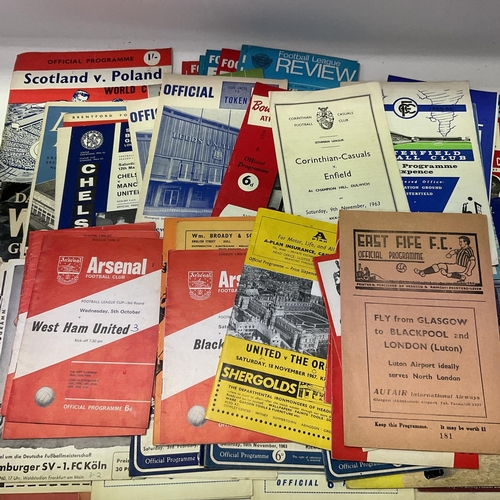 1798 - A collection of various football programmes and ephemera.