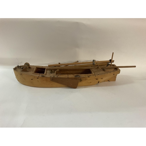 1953 - A model of the Thames sailing barge, unfinished project. No reserve.