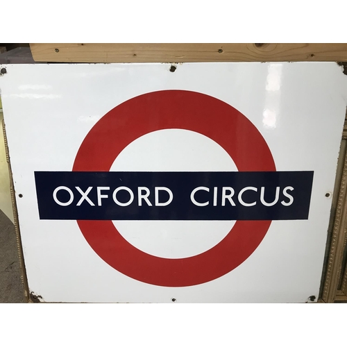 1968 - A vintage Enamel Oxford Circus sign.