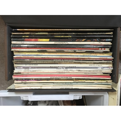 2009 - A box and a record case of LOs and 12inch singles by artists from the 1950s onwards.