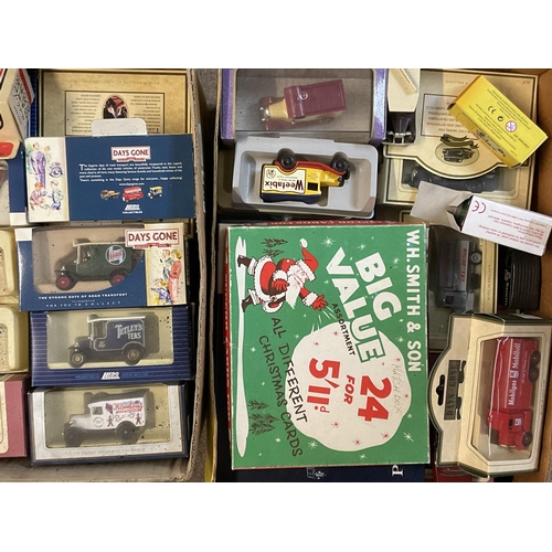 2027 - 3 boxes of boxed matchbox toy/model cars.