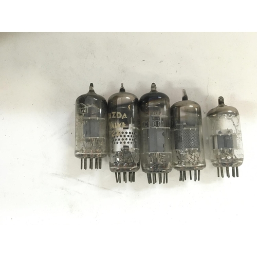 2096 - Collection of various vintage tv / radio valves and parts.