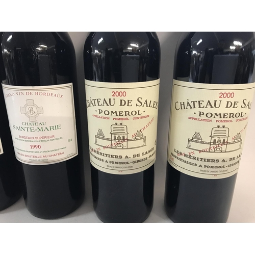 2126 - Collection of various red wines including 1988 chateau La Hitte 3 x 1990 chateau sainte-Marie and 2 ... 