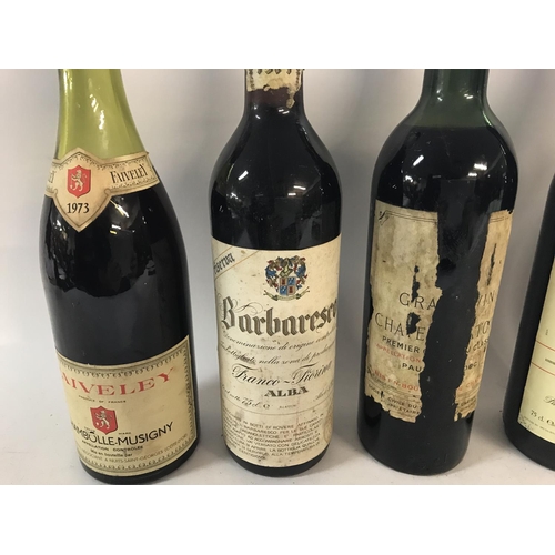 2129 - 5 x assorted red wine including 1983 pasolini Chianti