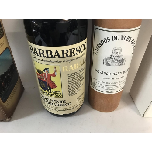 2131 - A magnum bottle of Barbaresco Rabaja and a bottle of Calvados du vert galant.