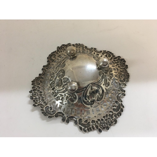 747 - Hallmarked vintage silver dish.