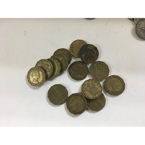 813 - A large collection of coins predominantly British but some others. Lots of pre 1946 coins.