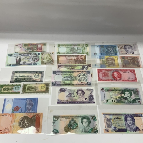 820 - A good selection of World banknotes including commonwealth, American etc.