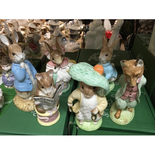 870 - Six boxed Beswick Beatrix Potter figures, all with gold Limited Edition based stamps. Figures includ... 