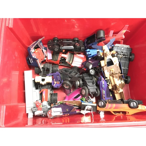 106 - A Box Containing A Collection Of Mask Vehicles. Ideal for Spare Parts.