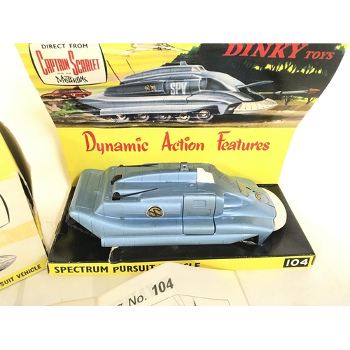 111 - A Boxed Dinky Spectrum Pursuit Vehicle #104.