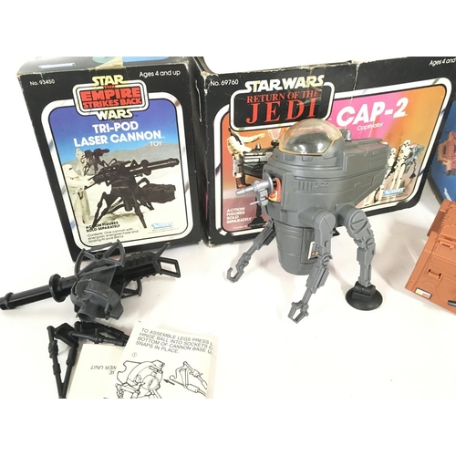 20 - 3 X Boxed Vintage Star Wars Mini Rigs By Kenner. A Tri-Pod Laser Cannon. A Cap-2 and a AST-5. Parts ... 