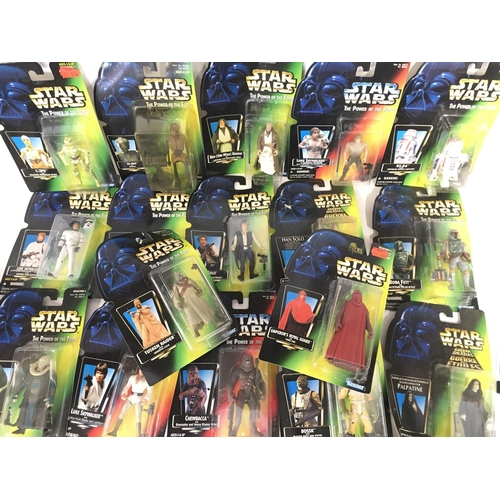 28 - A Box Containing a Collection of Star Wars Power of the Force Figures.