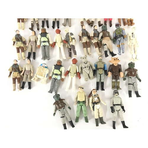 32 - A Box Containing a Collection of Vintage Star Wars Figures.