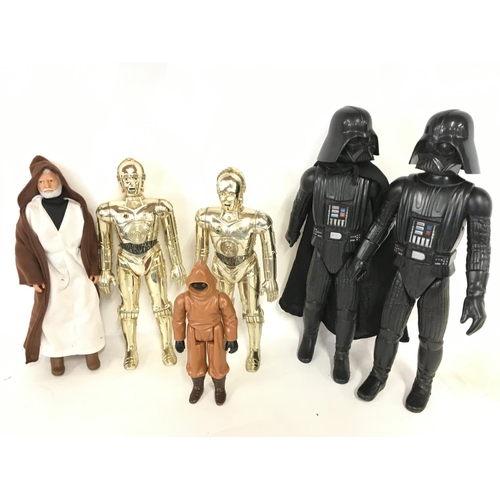 35 - A Collection of Vintage 12 inch Star Wars Figures.