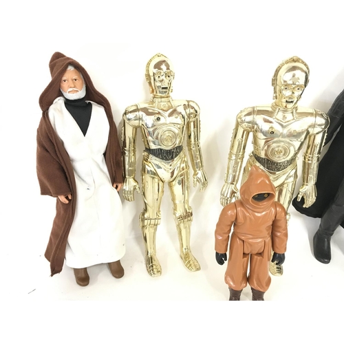 35 - A Collection of Vintage 12 inch Star Wars Figures.