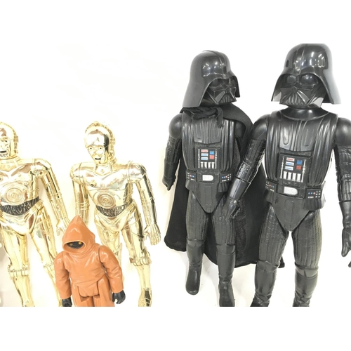 35 - A Collection of Vintage 12 inch Star Wars Figures.