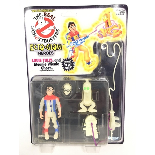 37 - A Carded The Real Ghostbusters Ecto-Glow Louis Tully. By Kenner. Un-Punched.