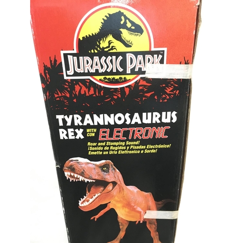 45 - A Boxed Jurassic Park Tyrannosaurus Rex With Con Electronic.