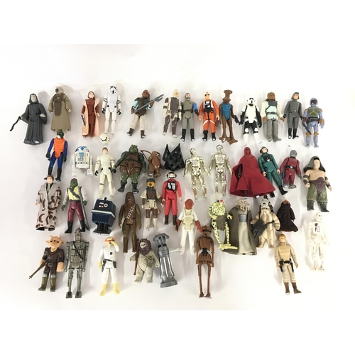 5 - A Collection of Vintage Star Wars Figures including some of your the Last 17. Some with Weapons.