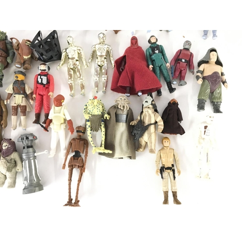 5 - A Collection of Vintage Star Wars Figures including some of your the Last 17. Some with Weapons.