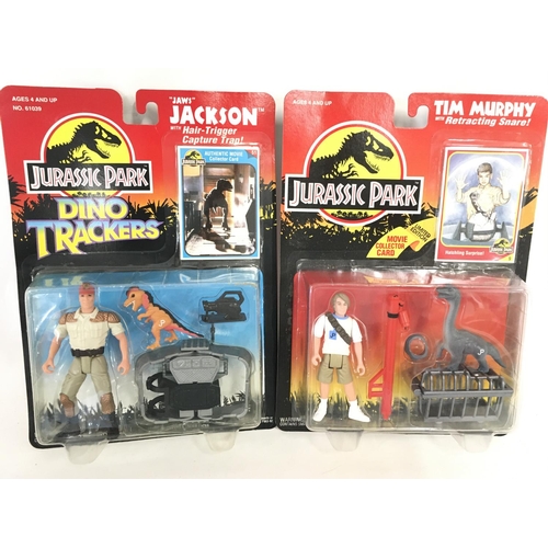 55 - 2 X Jurassic Park Figures by Kenner including Jaws Jackson and Tim Murphy. Both Carded.