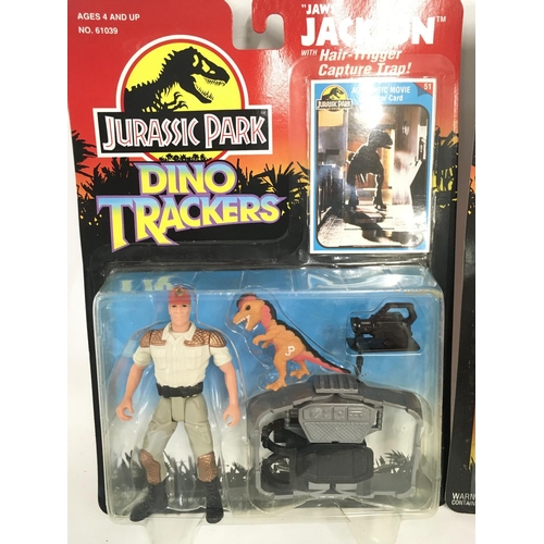 55 - 2 X Jurassic Park Figures by Kenner including Jaws Jackson and Tim Murphy. Both Carded.