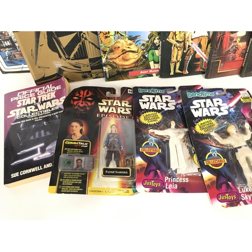 8 - A Collection of Star Wars Collectors Books. Annuals. Carded Figures.