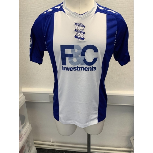 1030 - Birmingham City  2007 - 2008 Match Worn Football Shirt: Home short sleeve number 12 with Premier Lea... 