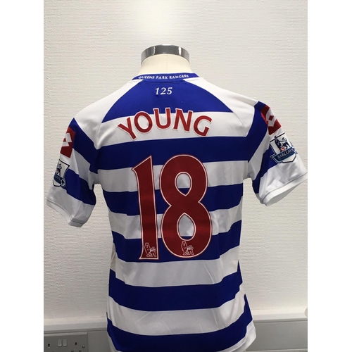 1124A - Queens Park Rangers 2011 - 2012 Match Worn Football Shirt: Home short sleeve number 18 with Premier ... 