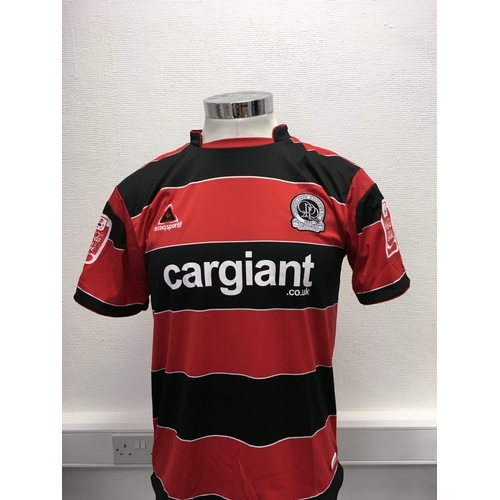 1125 - Queens Park Rangers 2007 - 2008 Signed Match Worn Football Shirt: Away short sleeve number 7 with Co... 