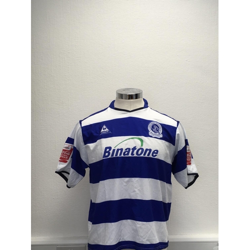 1127 - Queens Park Rangers 2003 - 2004 Match Worn Football Shirt: Home short sleeve number 3 with Coca Cola... 