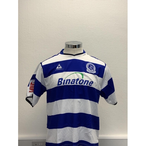 1128 - Queens Park Rangers 2003-2004 Match Worn Football Shirt: Home short sleeve number 19 with Coca Cola ... 