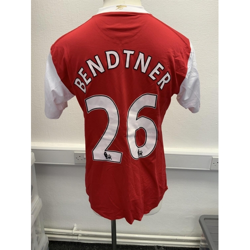 1182 - Arsenal 2006 - 2008 Match Worn Football Shirt: Home short sleeve number 26 with Premier League badgi... 