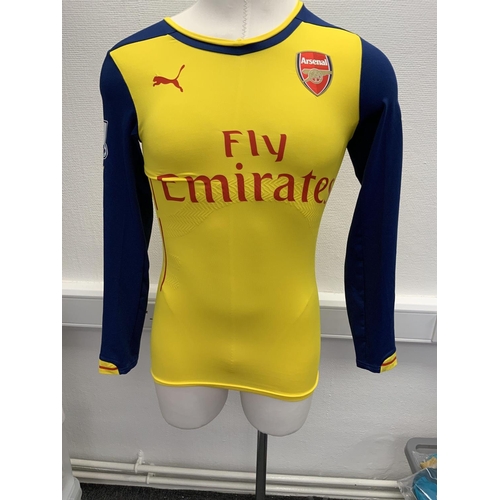 1201 - Arsenal 2014 - 2015 Match Worn Football Shirt: Away long sleeve number 39 with Premier League badgin... 