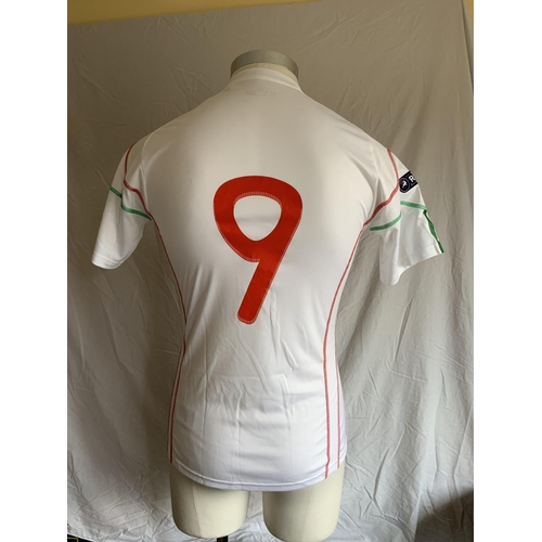 1241 - Hungary 2010 Match Worn Football Shirt: Away short sleeve number 9 with Euro 2012 Qualifiers badging... 