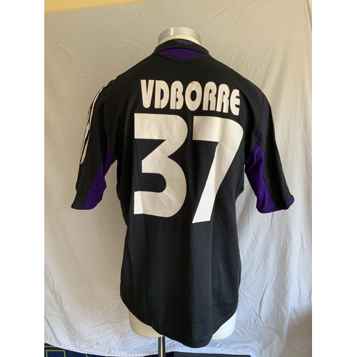 1249 - Anderlecht 2005 - 2006 Match Worn Football Shirt: Away short sleeve number 37 with Champions League ... 