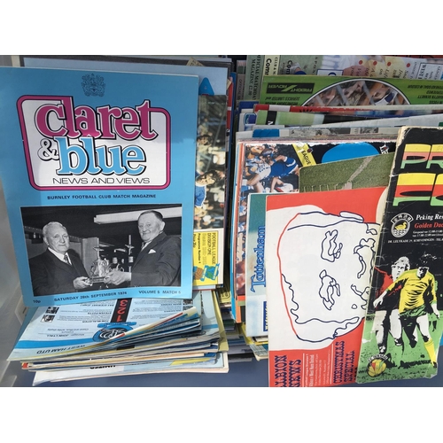 126 - West Ham Away Football Programmes: Large quantity in heavy box from the 70s onwards.