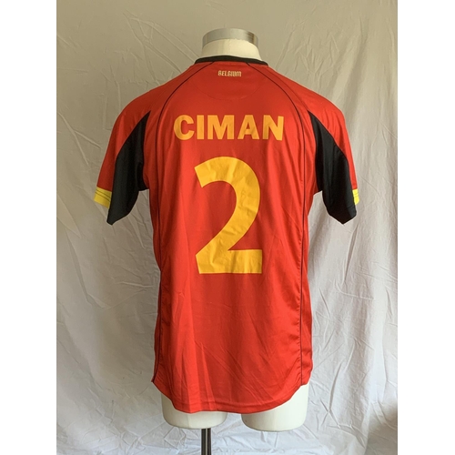 1273 - Belgium 2011 Match Worn Football Shirt: Away 3rd short sleeve number 2 with no badging to arms. Worn... 