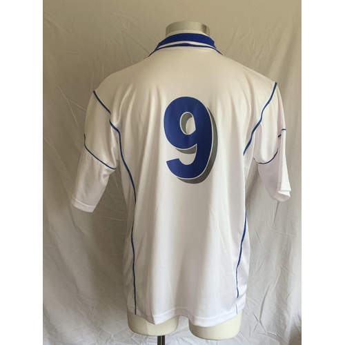 1284 - Greece 2000 Match Worn Football Shirt: Away short sleeve number 9 with no badging to arms. Worn v Cr... 