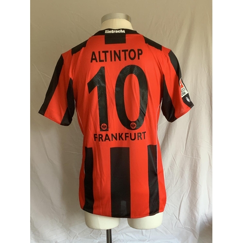 1293 - Eintracht Frankfurt 2010 - 2011 Match Worn Football Shirt: Home short sleeve number 10 with Bundesli... 