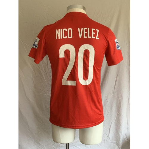 1298 - Singapore Select XI 2009 - 2010 Match Worn Football Shirt: Short sleeve number 20 with Barclays Asia... 