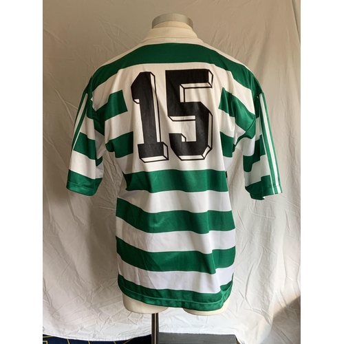 1305 - Sporting Club De Portugal 1995 - 1996 Match Worn Football Shirt: Home short sleeve number 15 with no... 