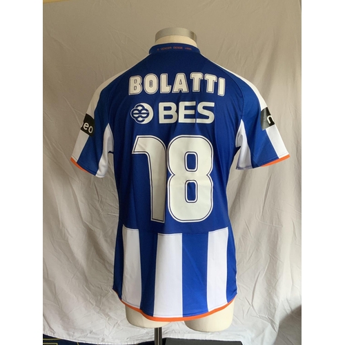 1309 - FC Porto 2008 - 2009 Match Worn Football Shirt: Home short sleeve number 18 with no badging to arms.... 