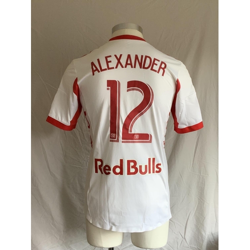 1310 - New York Bulls 2014 Match Worn Football Shirt: Home short sleeve number 12 with MLS badging to arms ... 